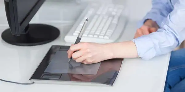 Image of drawing pad in use